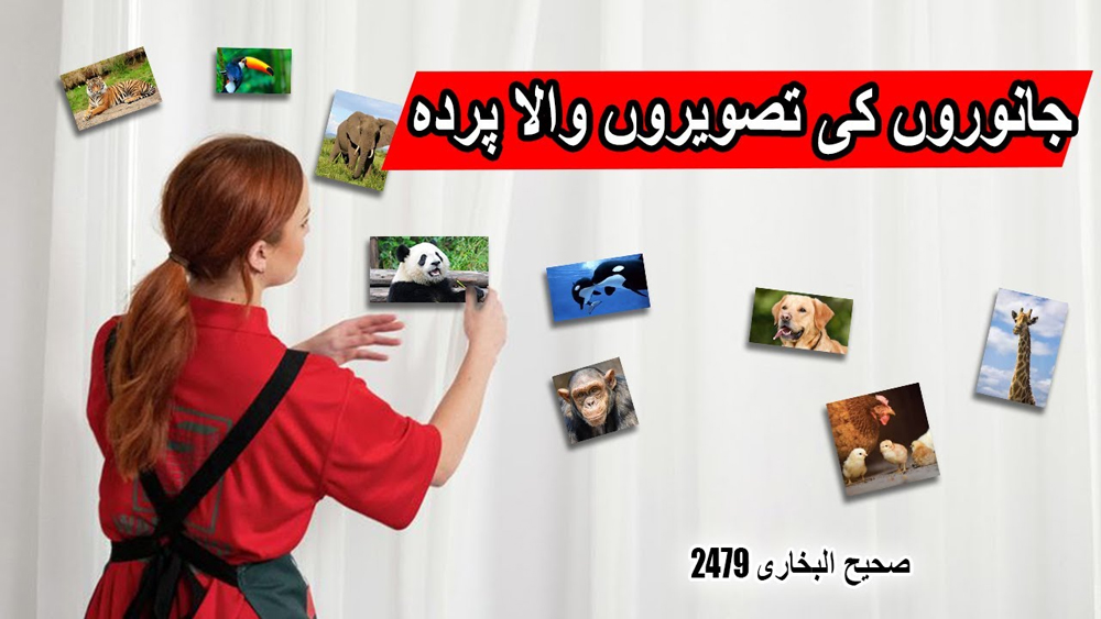 Curtain with Animal Pictures by Prophet Muhammad/جانوروں کی تصویروں والا حضرت محمد کی طرف